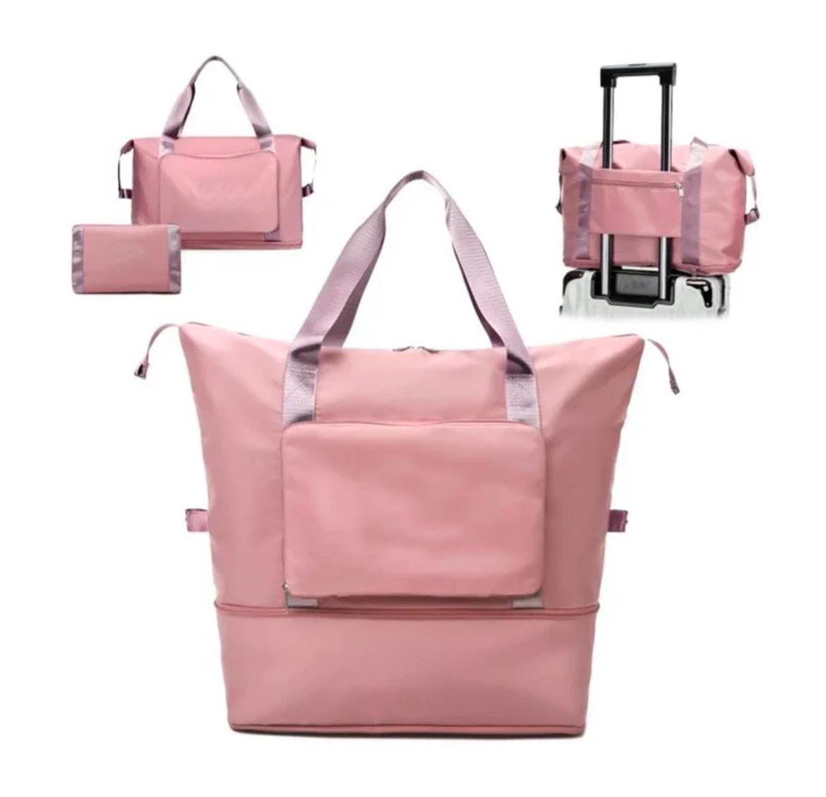 Bolso Totebag Plegable color Rosa - Kneevital