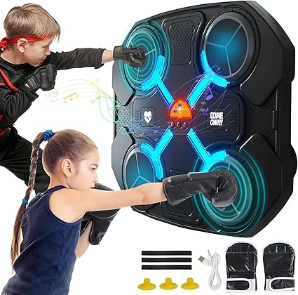 Maquina boxeo con musica (4pads) - Kneevital